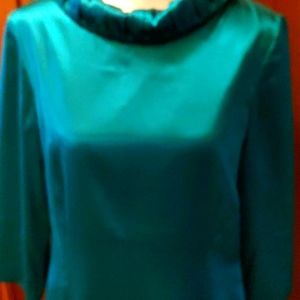 NWOT Satin green dress